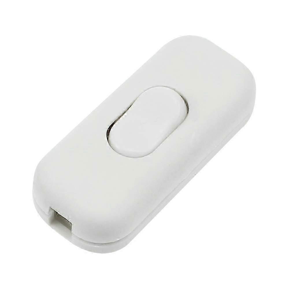 6 Amp White In-Line Cord Switch For Small Appliances Lamps And Electrical Devices