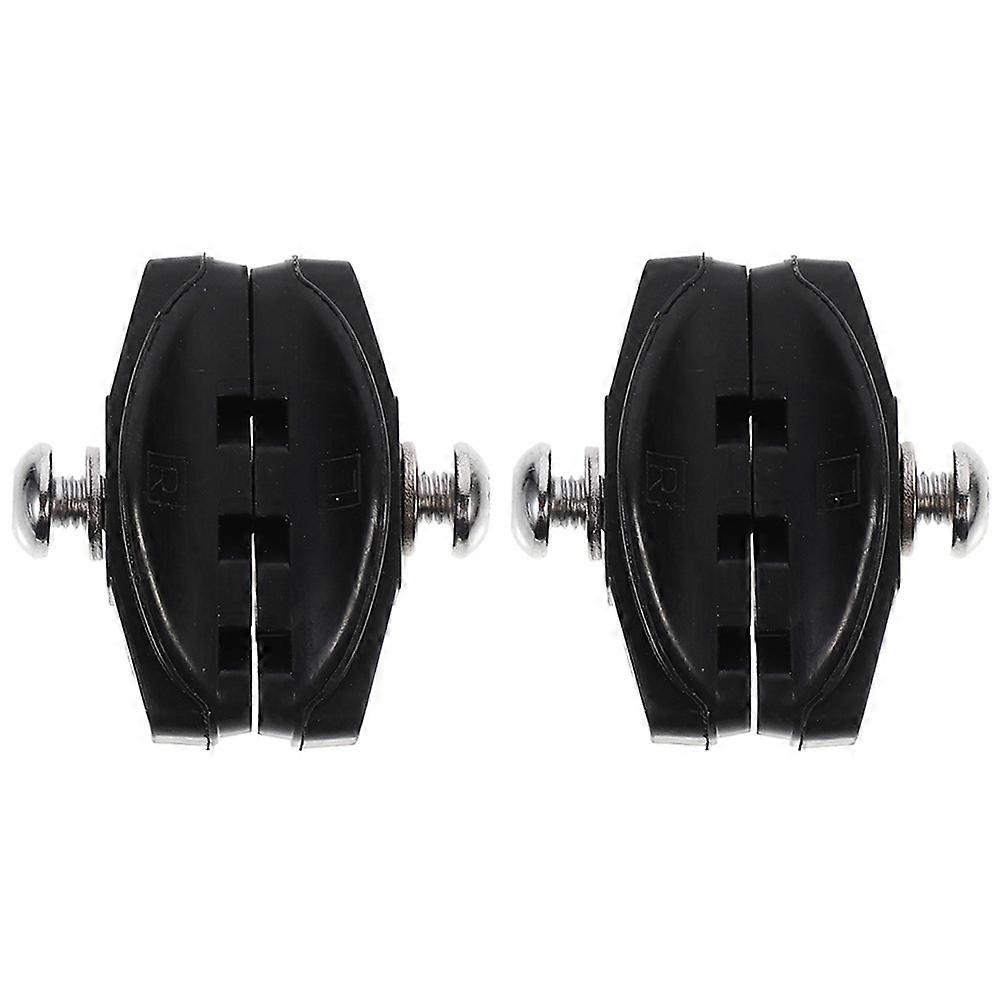 Professional Cycling Brake Pads Made of Durable Rubber for Bike Use Black Easy to Install 2 Pairs