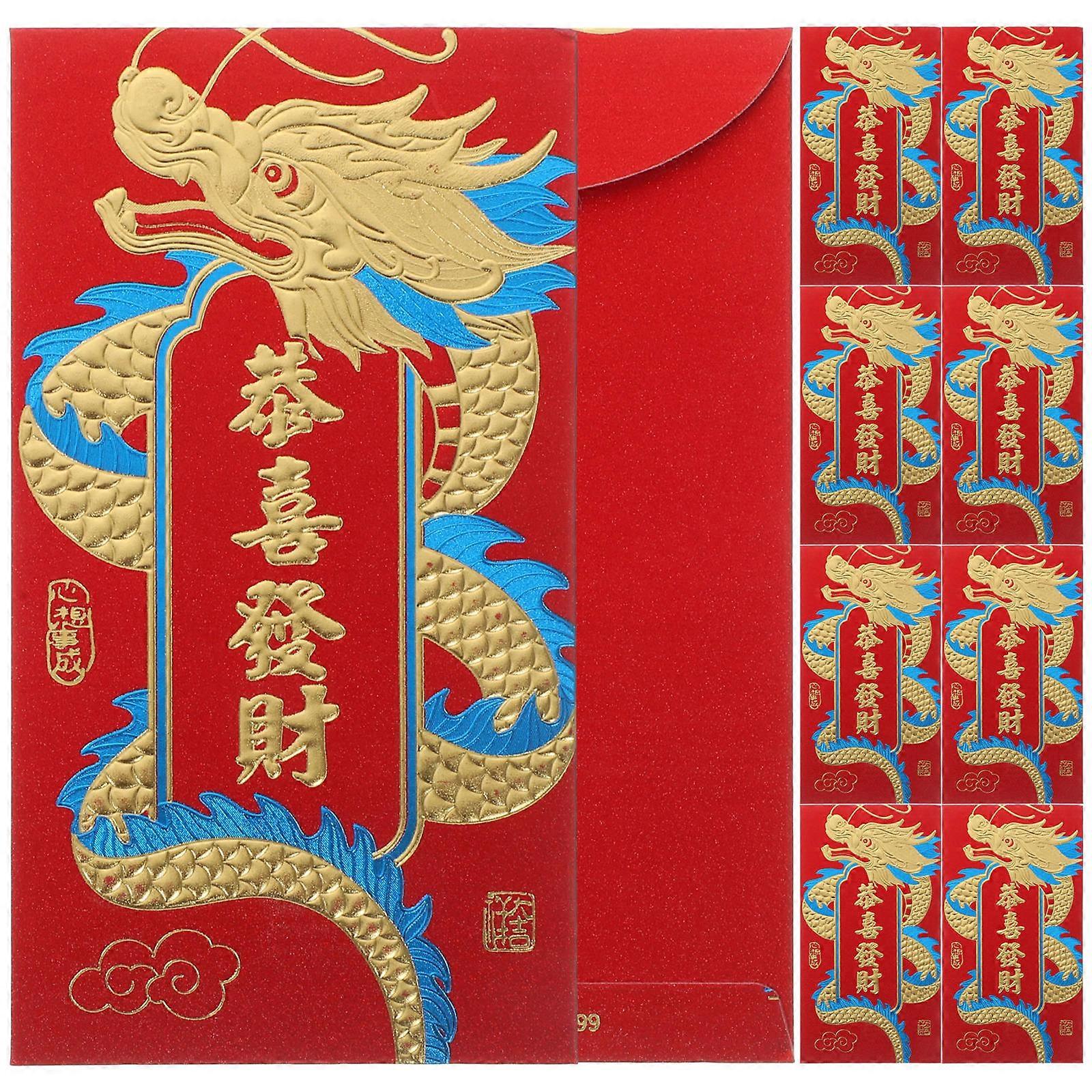 Chinese Red Envelope Cash Envelop present Chinese New Year Birthdays Rectangular 36Pcs