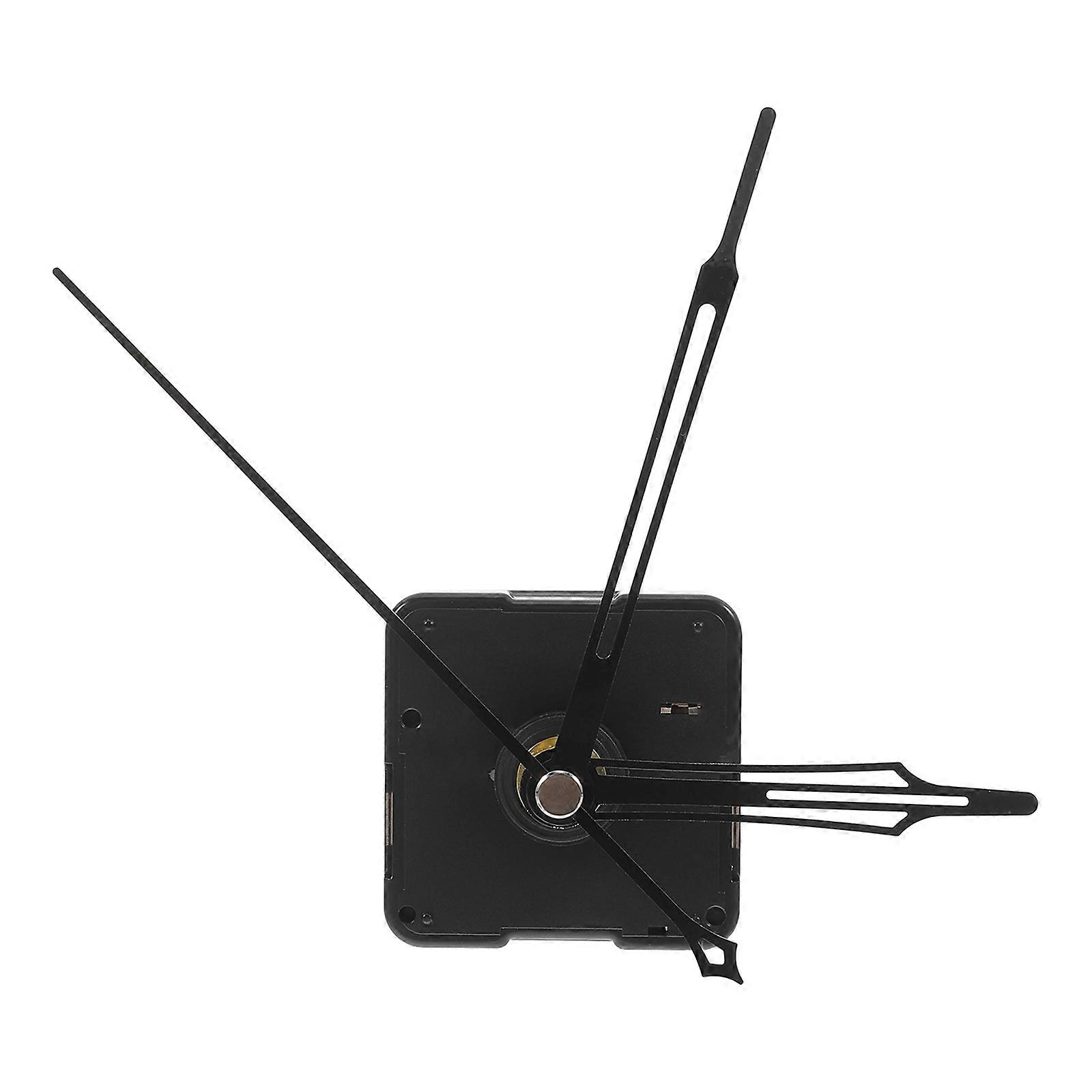 Silent Quartz Clock Mechanism Replacement Kit with Hands for Panel Shaft and Thread Installation