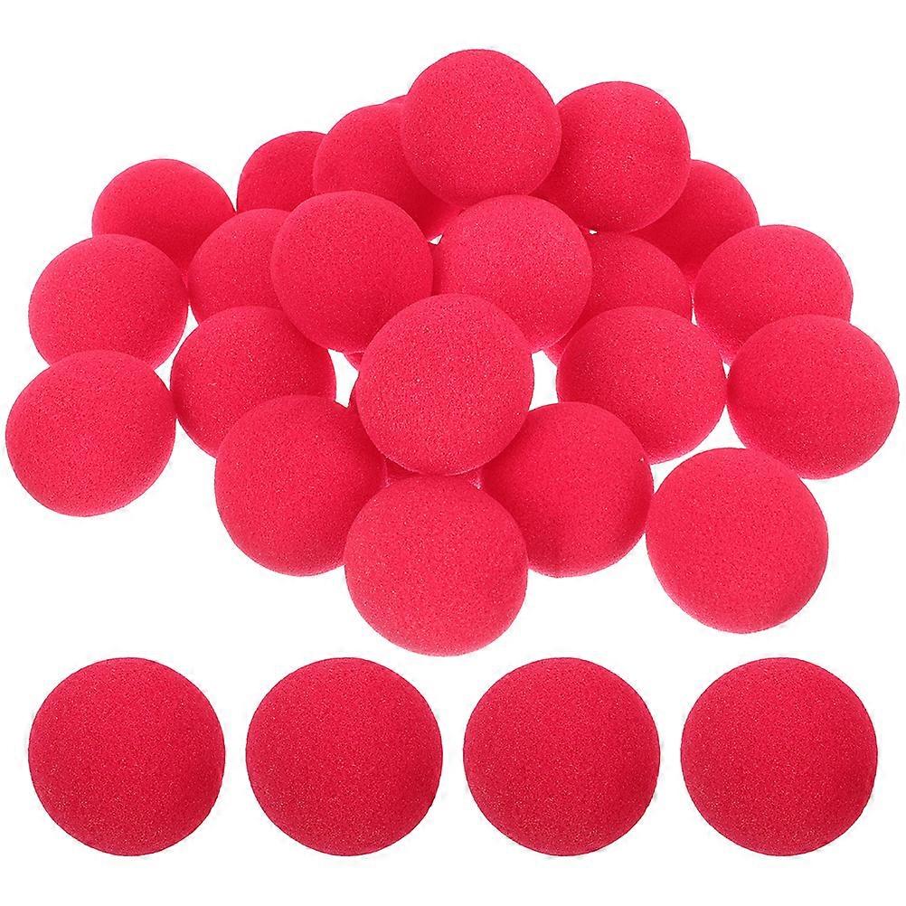 Clown Accessories Replaceable Prop For Stage Performance Carnival Decorative Sponge Nose 100Pcs