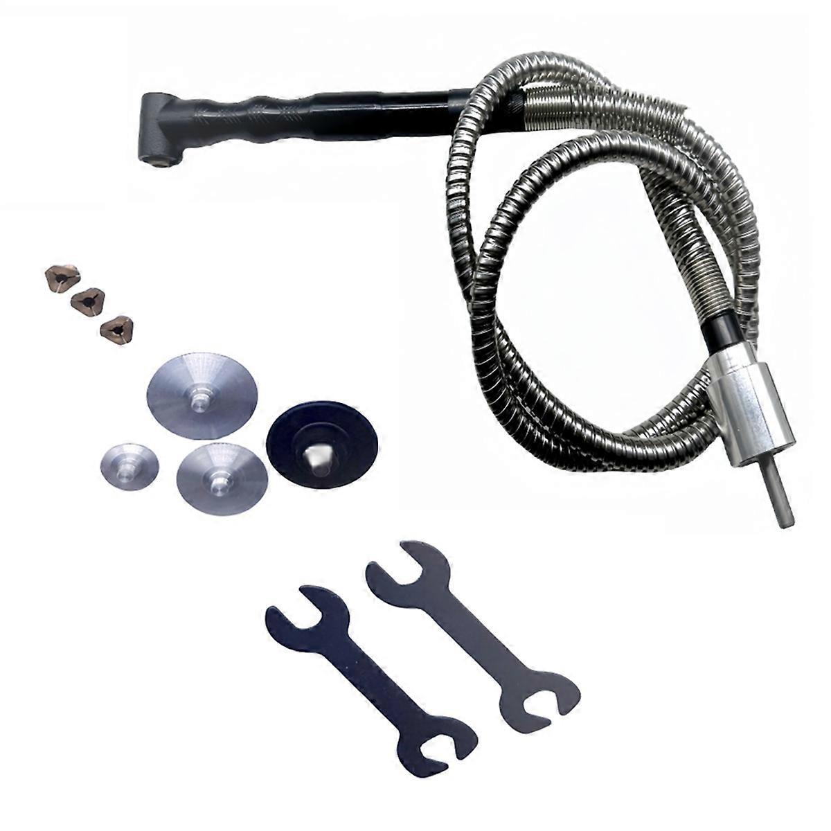 1set 90 Degree Handpiece+Stainless Shaft for Drill Chuck Grinder 6mm