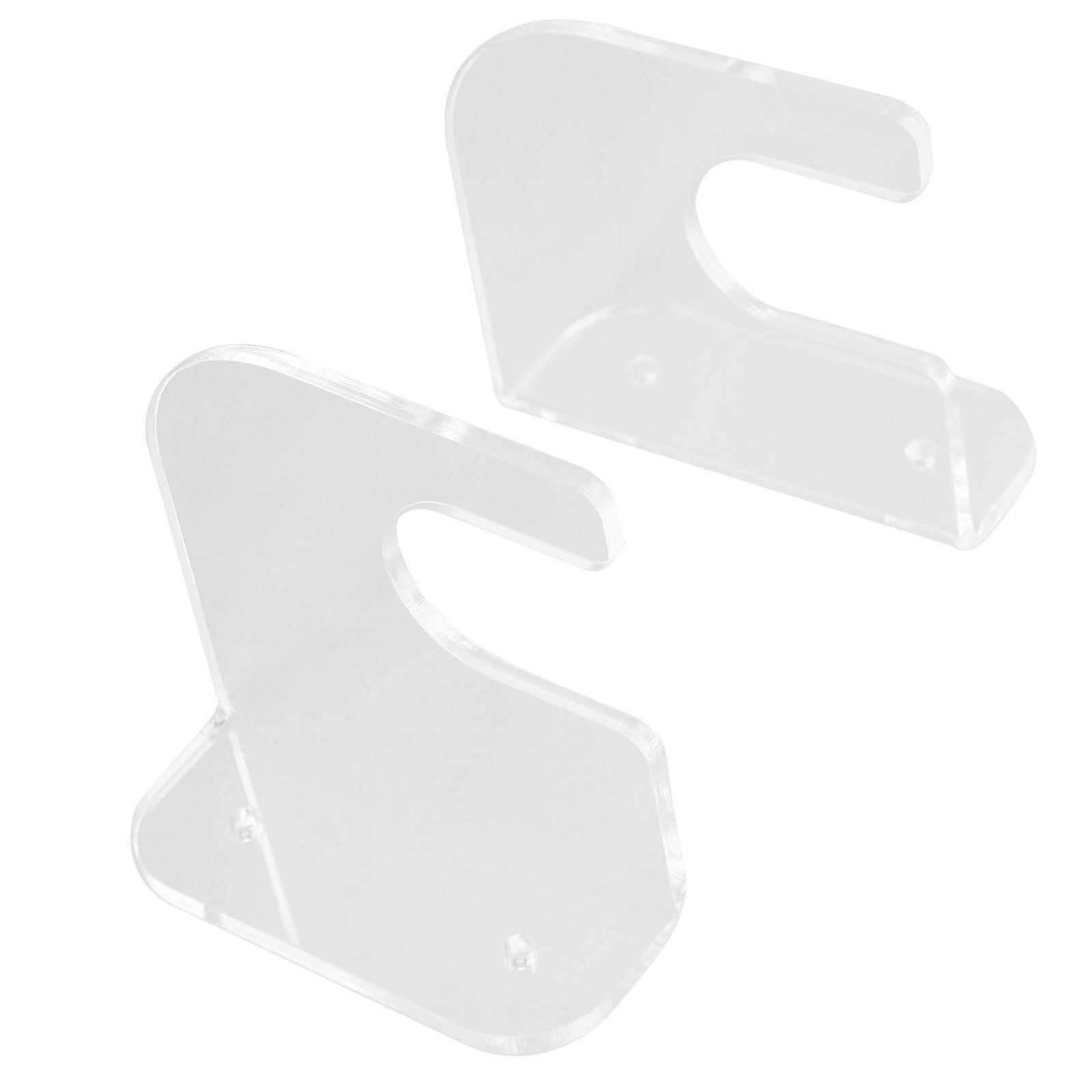 Wall Mounted Skateboard Hanger for Storage and Display Acrylic Transparent 1 Pair