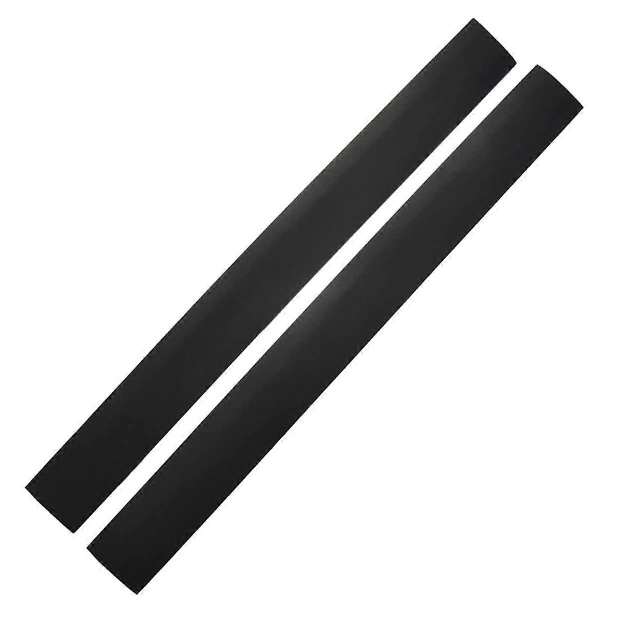 Ergonomically Designed Silicone Stove Splitting Strips, 61.5x6.5cm Black Hob Covers, Pack of 2 Gap Fillers for Stove Tops