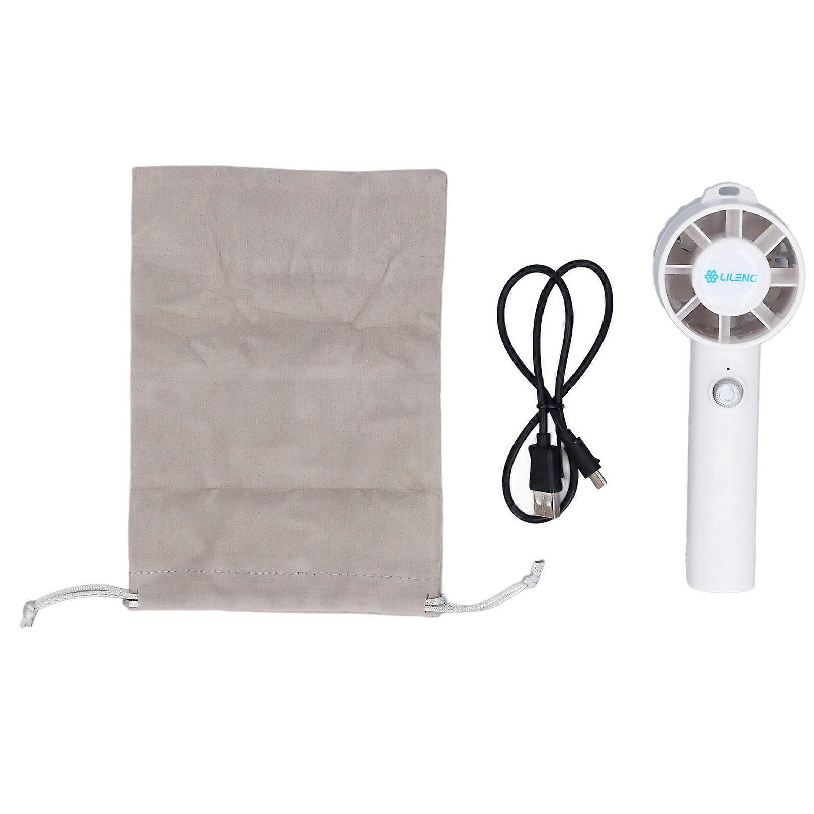 Portable Hand Fan Mini Lightweight 10600RPM Speed Adjustable Turbo Handheld Fan for Cooling DC5V