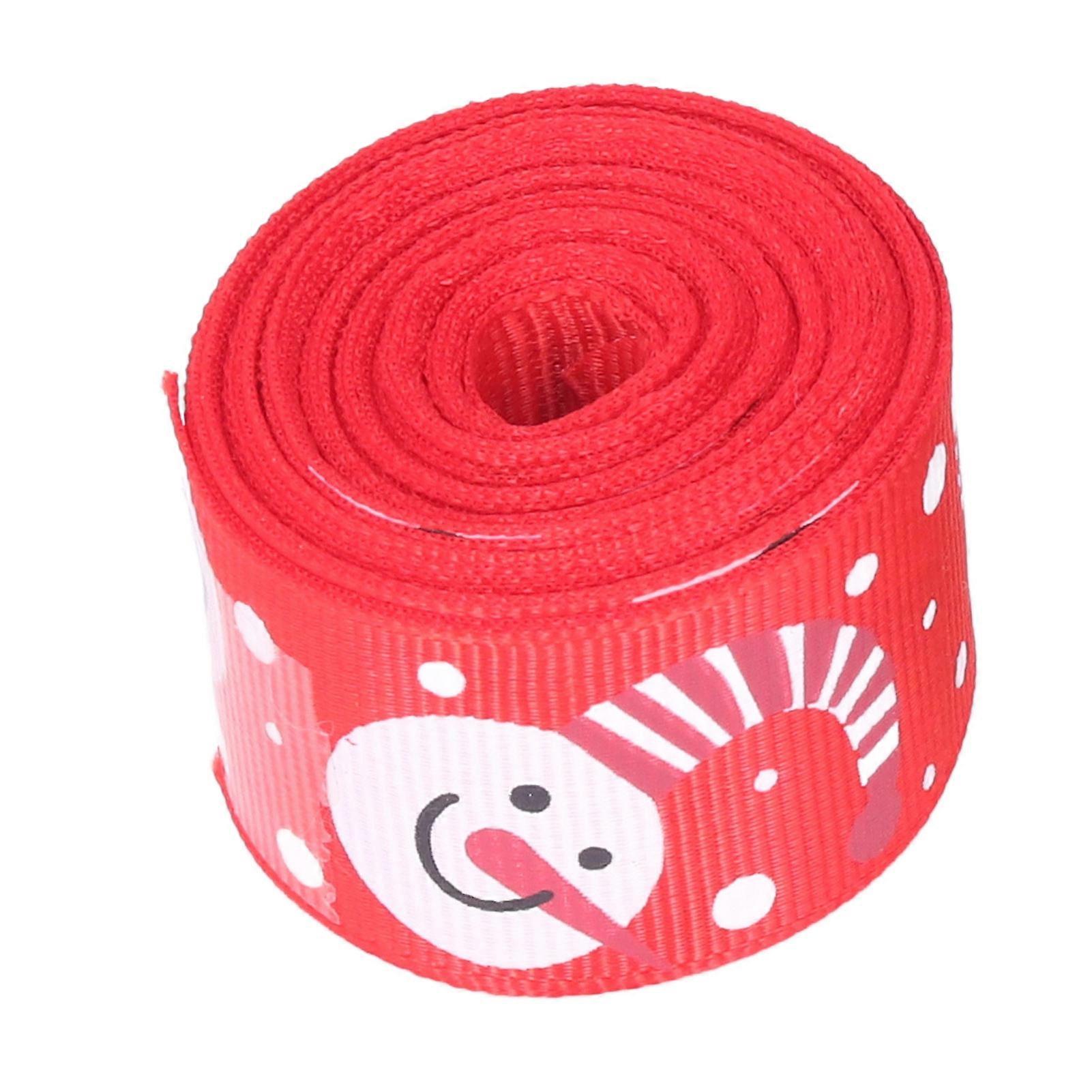 4Pcs Gift Ribbon Premium Polyester Bright Colors Exquisite Pattern Wide Application Wrapping Ribbon