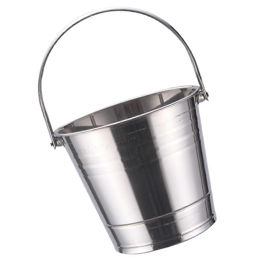 Stainless Steel Ice Bucket with Handle   Versatile Beverage Cooler for Parties, Bars, Events   Holds Ice Cubes and Wine Bottles   Ideal for Home,