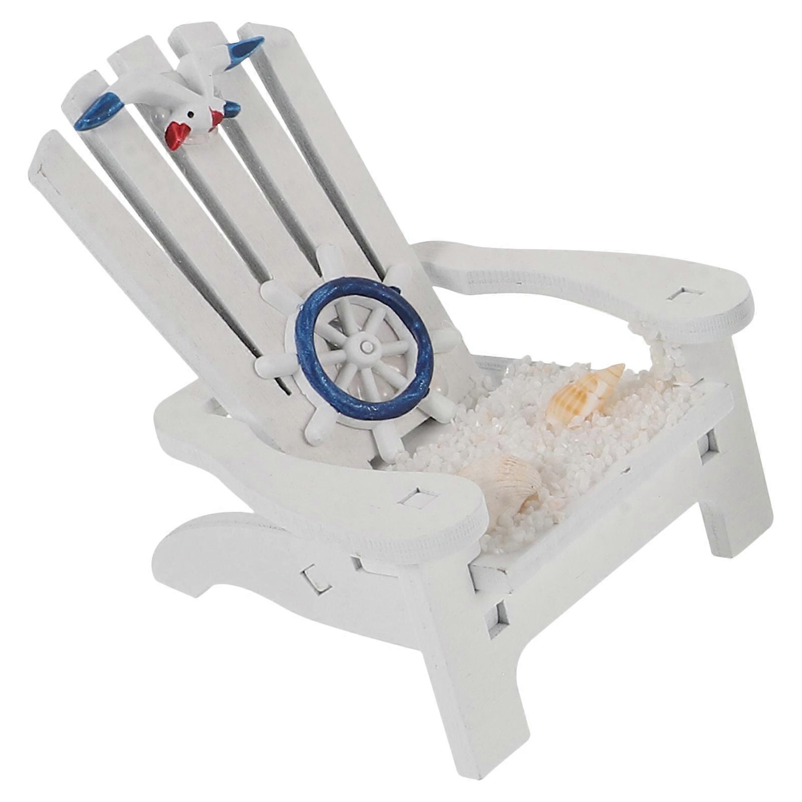 Tiny Chair Ornament Nautical Decor Random Style Photo Props 9.5x7cm 1Pack