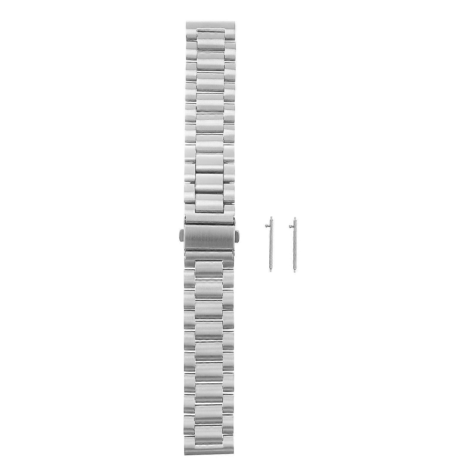 Stainless Steel 20mm Watch Strap Business Watch Strap Watch Replacement Strap Compatiple for (Silver)