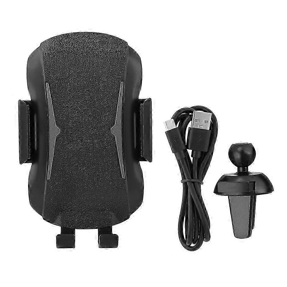 Wireless Car Mount Charger with Touch Sensing - Fast Charging Phone Holder in Black for Convenient On-the-Go Use