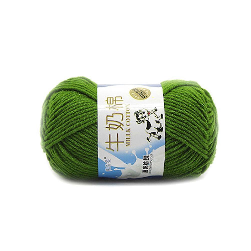 Cotton Chunky Yarn Bulky Yarn For Crocheting Thick Cotton Yarn Ideal For Needle Felting Weaving 1Pack Green