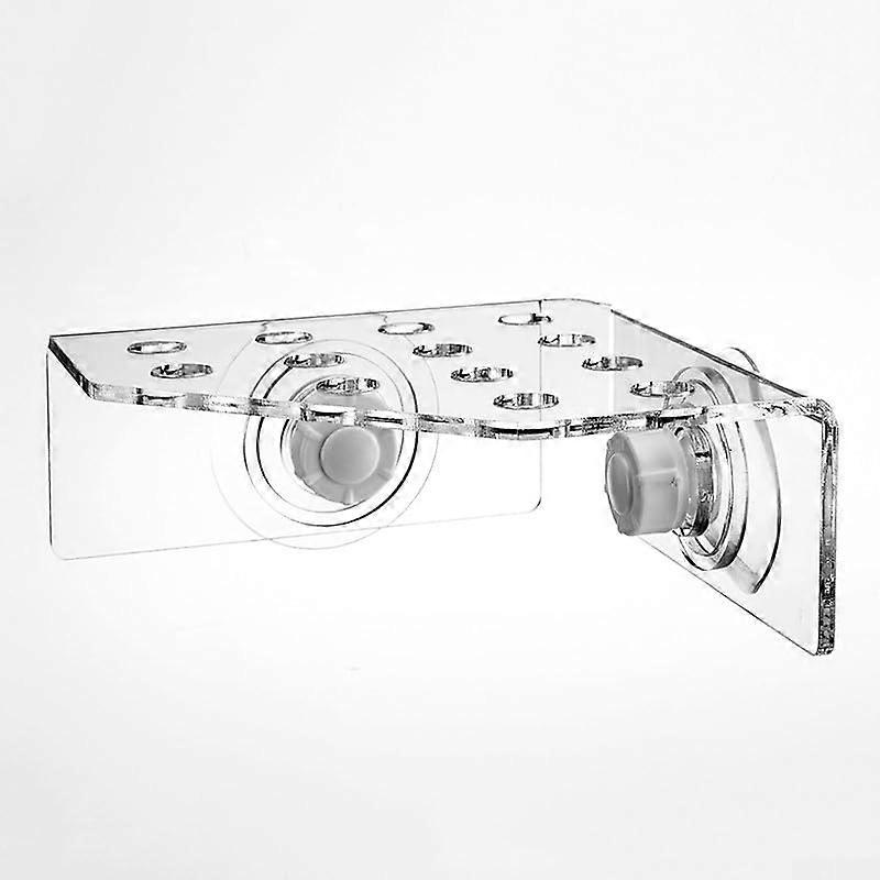 CRB13 Coral Shelf for Aquariums, with 5 Frag Holders, Transparent Acrylic Construction, for Supporting Live Corals