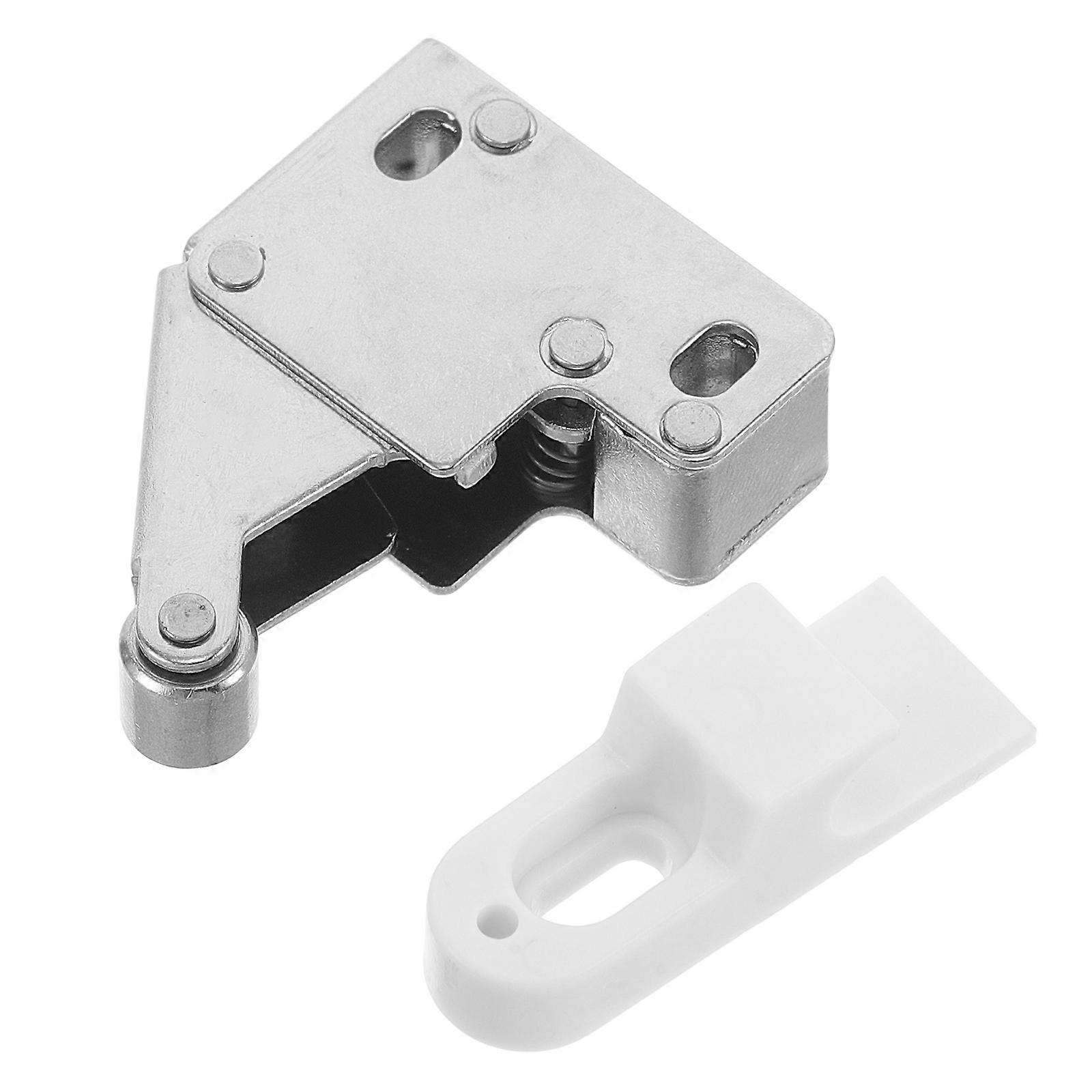 Cabinet Door Rebounder Push-to-Open No Handle Needed Self-Rebounding Ball Catch Lock Iron Home Improvement 1Pcs