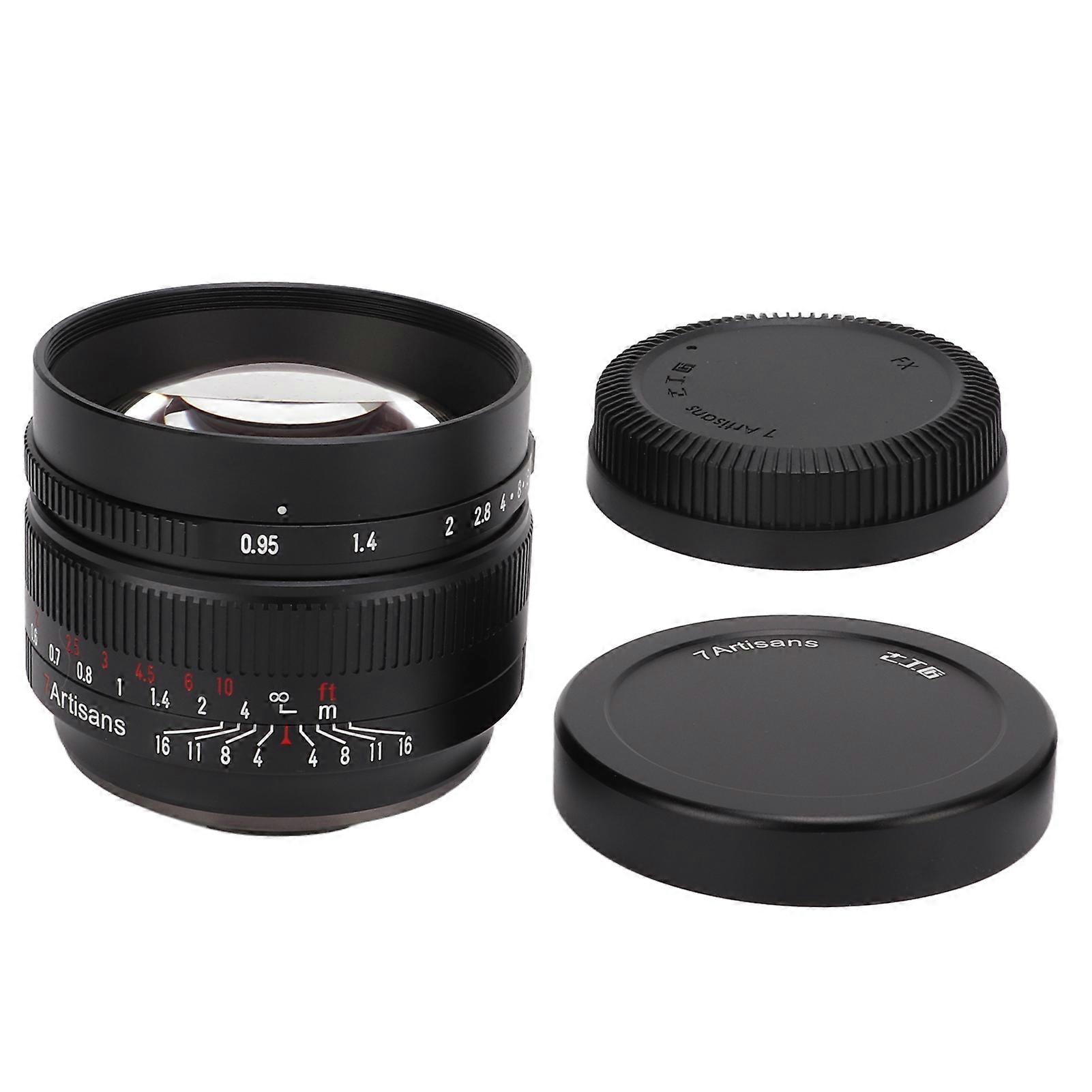 7artisans 50mm F0.95 Large Aperture Manual Focus Prime Fixed Lens APS C for Fuji FX Mount X‑A1 X‑A2