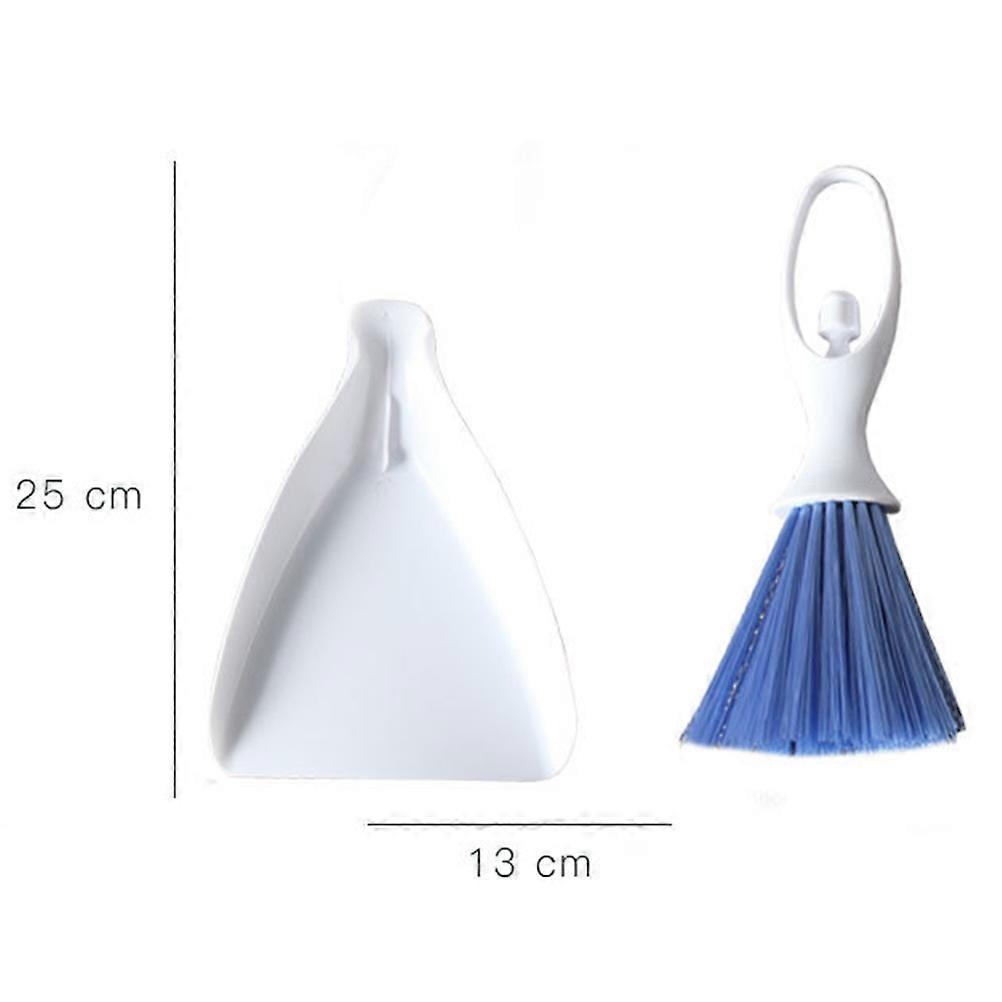 Mini Desk Cleaning Supplies Set Practical Design For Office Use Blue Color Durable 2Sets