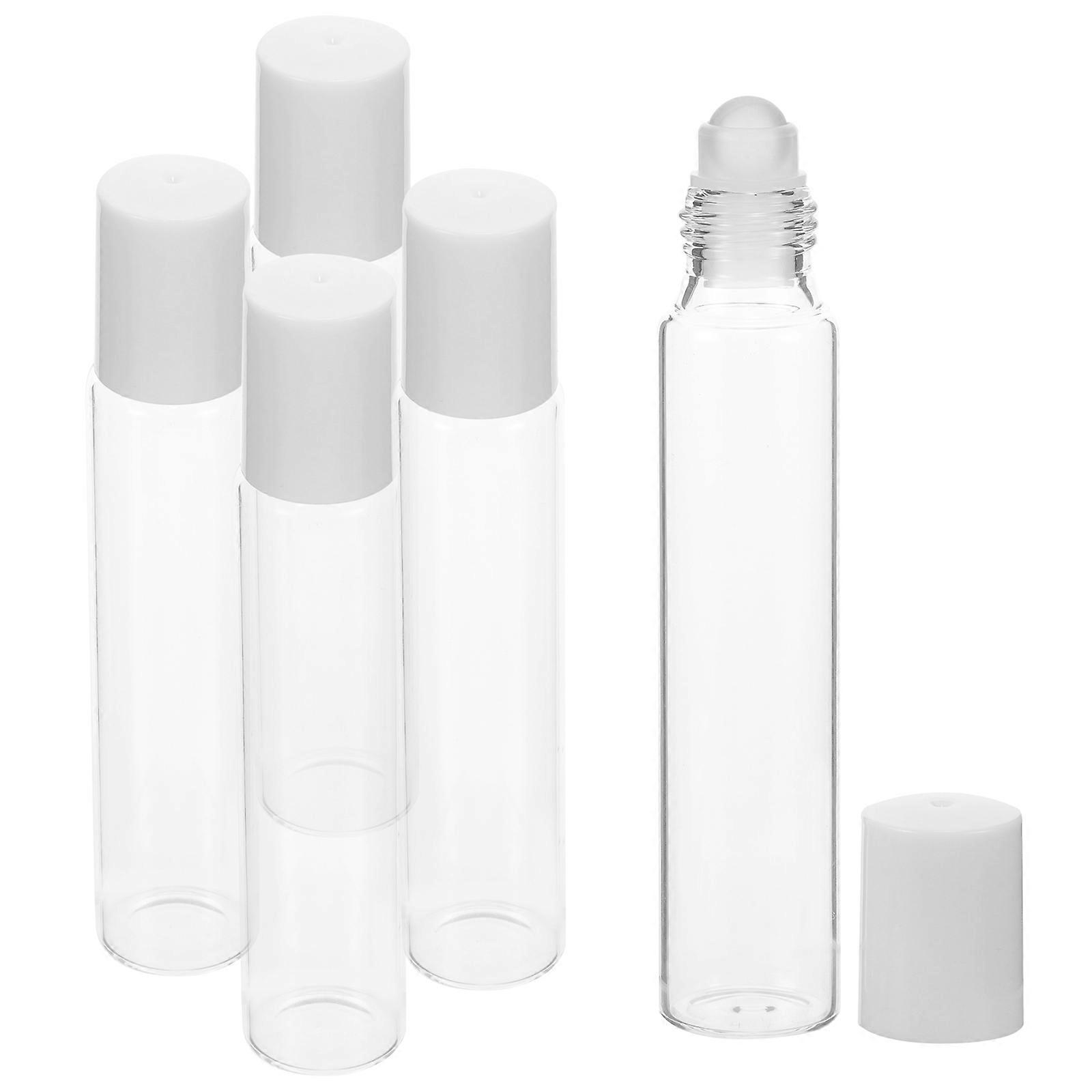 Empty Roller Bottle Essential Oil Aromatherapy Use Disassemblable 5Pcs