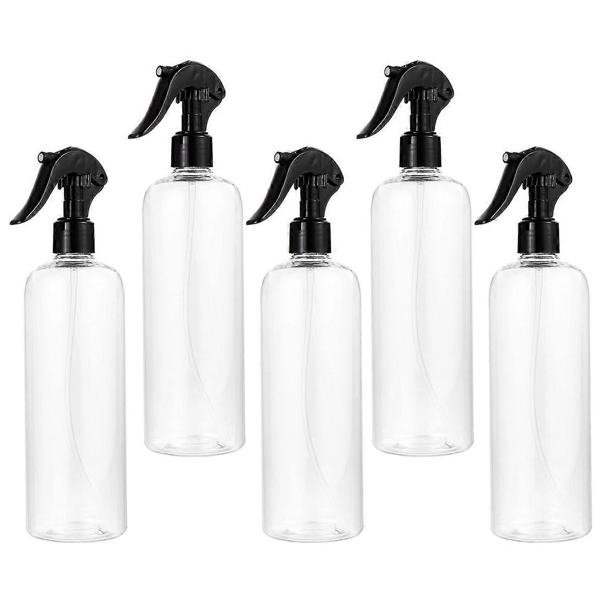Reusable Plastic Spray Bottle for Storage Black Compact and Lightweight 500ML