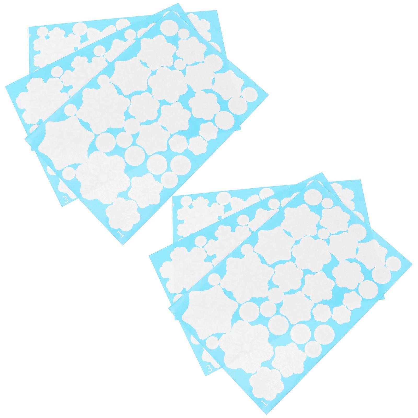 Snow Sticker 6 Sheets PVC Christmas Snowflake Decorative Stickers Perfect For Christmas Party And Children Enjoyment