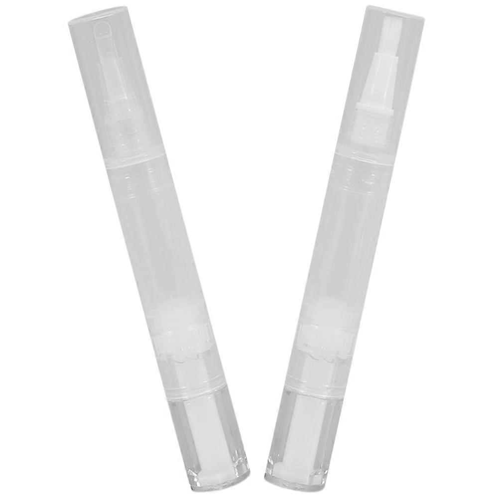 2pcs Empty Nail Oil Pens for Holding Soap Assorted Color Plastic Strong and Durable Ergonomic Design
