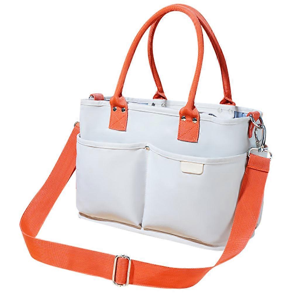 Mummy Handbag 1Set Beige Polyester Bag For Daily Use With Simple Design Holding Diapers And Toys