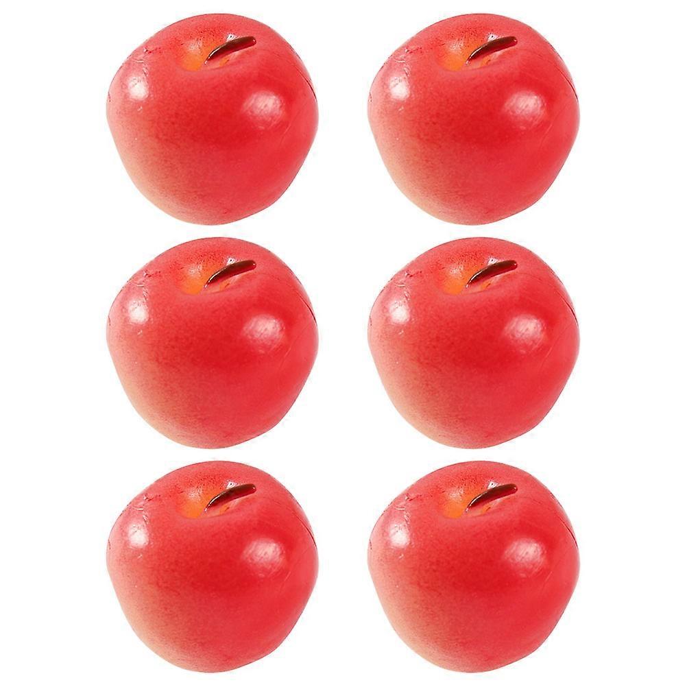 Fruit Decor Miniature Simulation 6Pcs Artificial Model Props Realistic For Home Decor Display Wedding