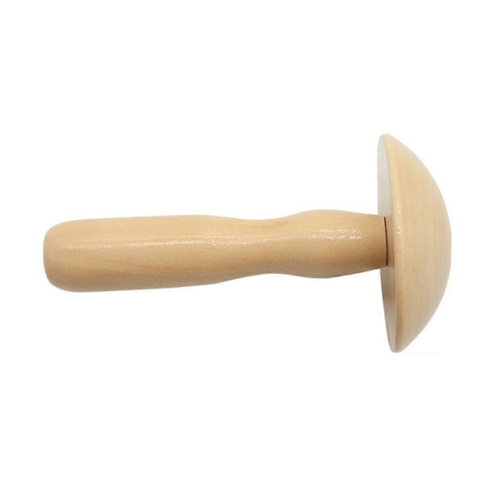 Mushroom Darning Tool Wooden Knitting Aid For DIY Projects Khaki 1Pack