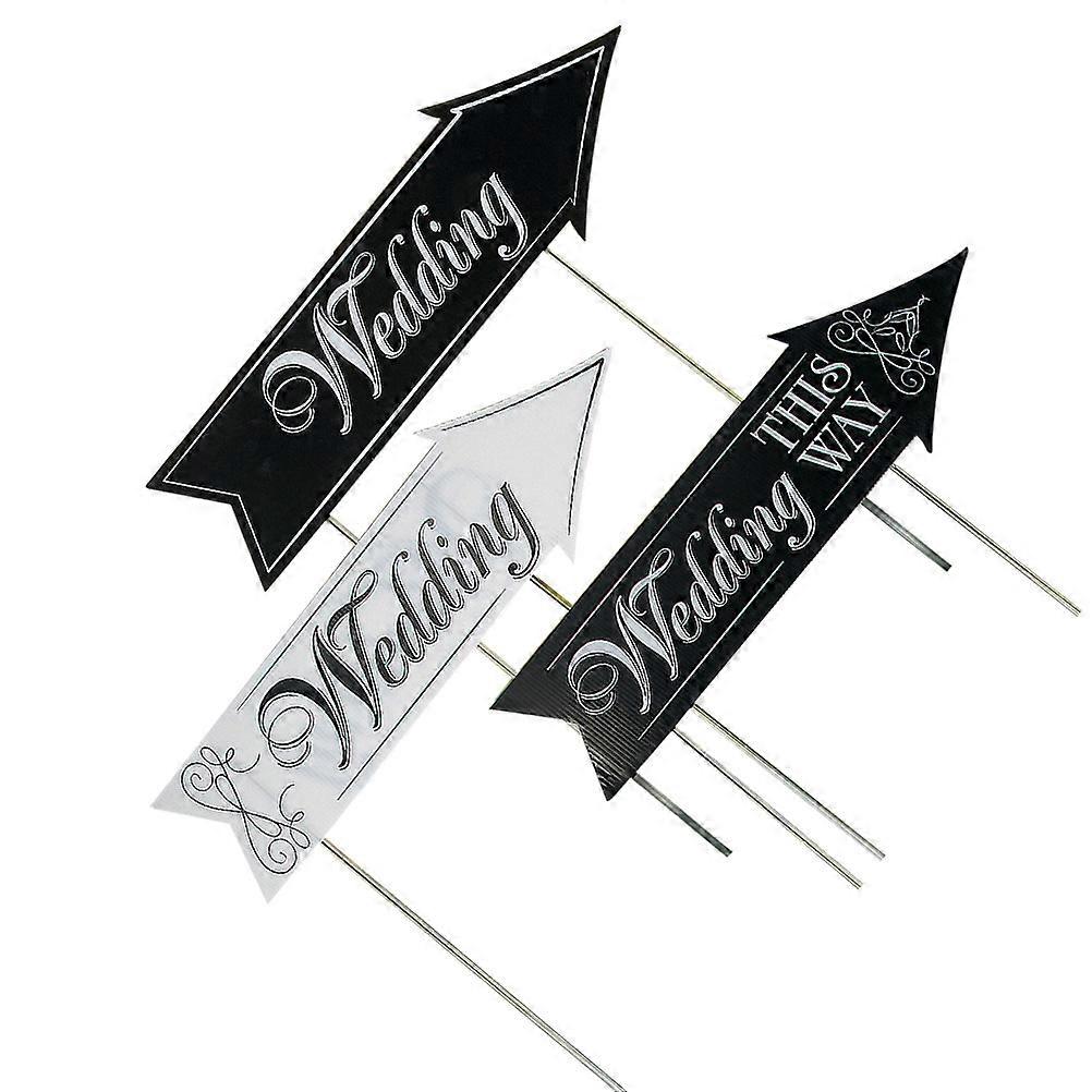 Wedding Directional Road Signs for Party Decor, Durable Material with Easy Assembly