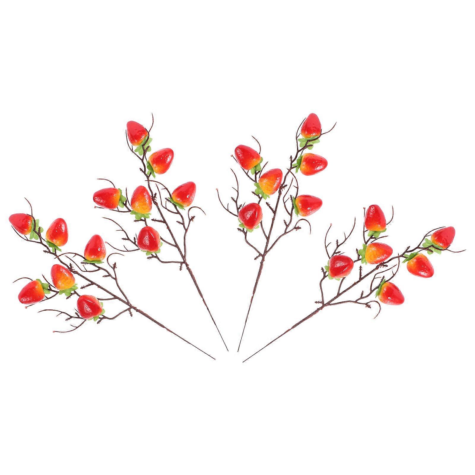 Decorative Fruit Stems for Event Styling, Compact Size and Vibrant Look