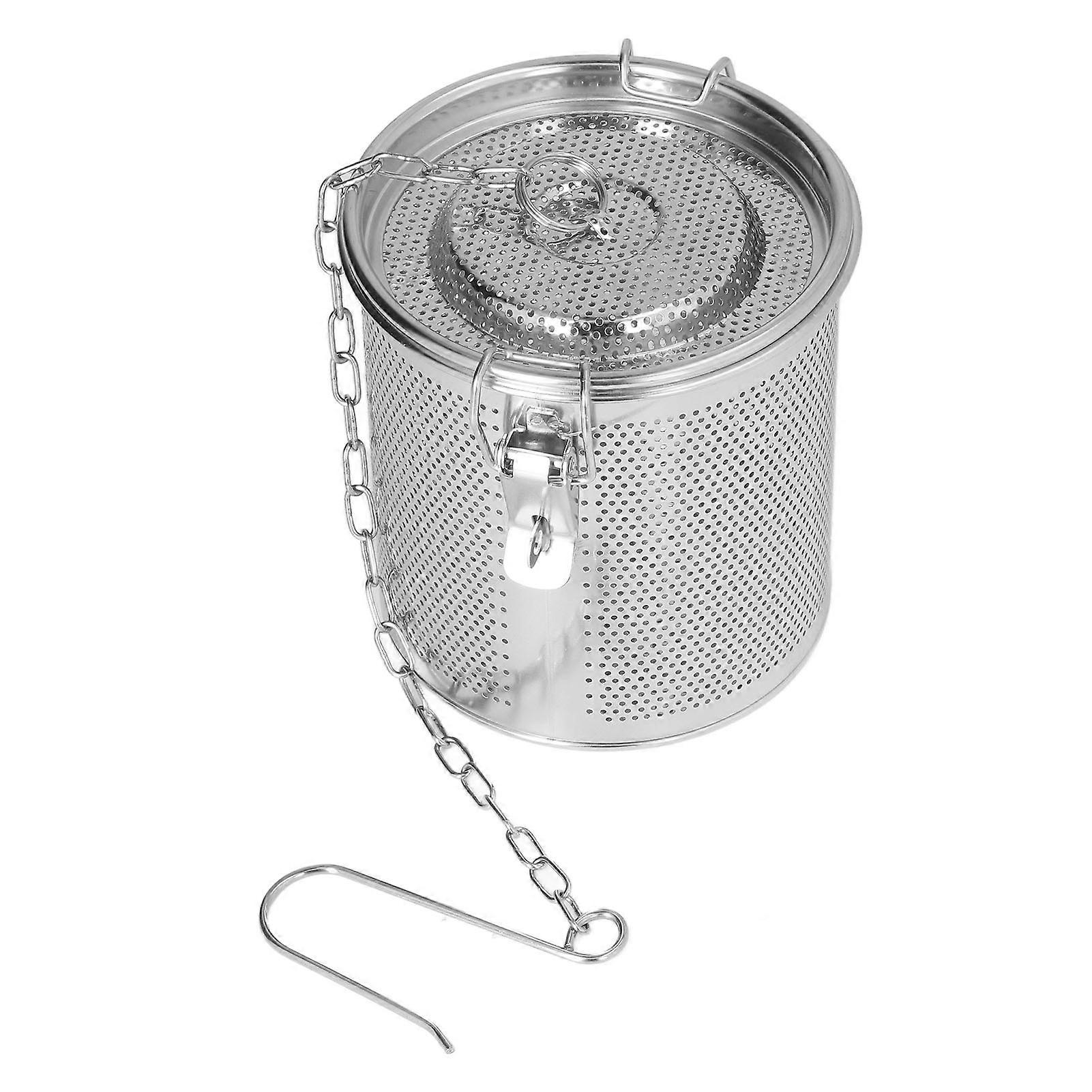 Stainless Steel Seasoning Bag Multipurpose Spice Filter Seasoning Strainer for Gravy Soup Taste Spice 1.3L 
