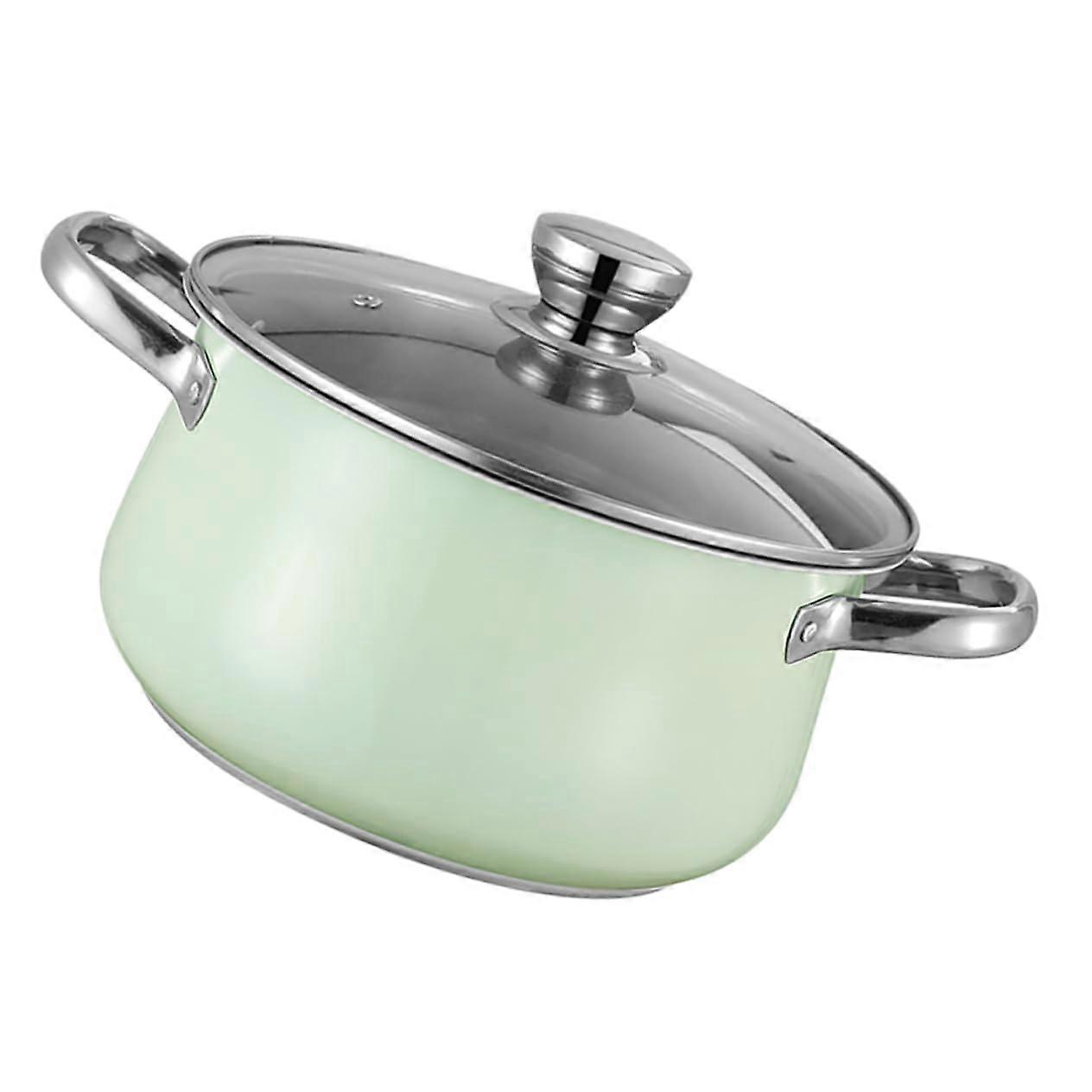 Large Stainless Steel Stock Pot with Lid for Induction Cooktops, Heat Resistant and Easy to Clean for Soups and Stews