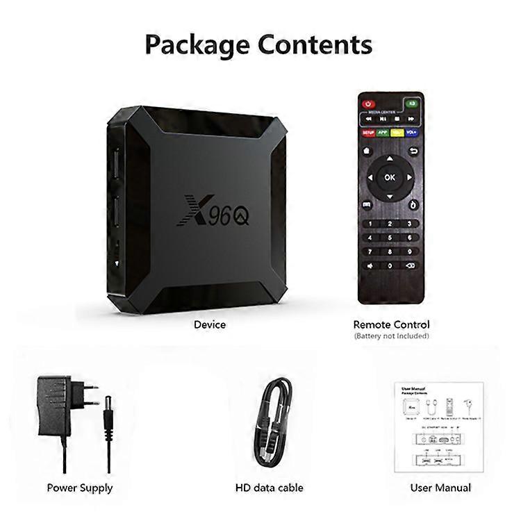 x96q set-top box 4k high-definition smart player (1+8GB)