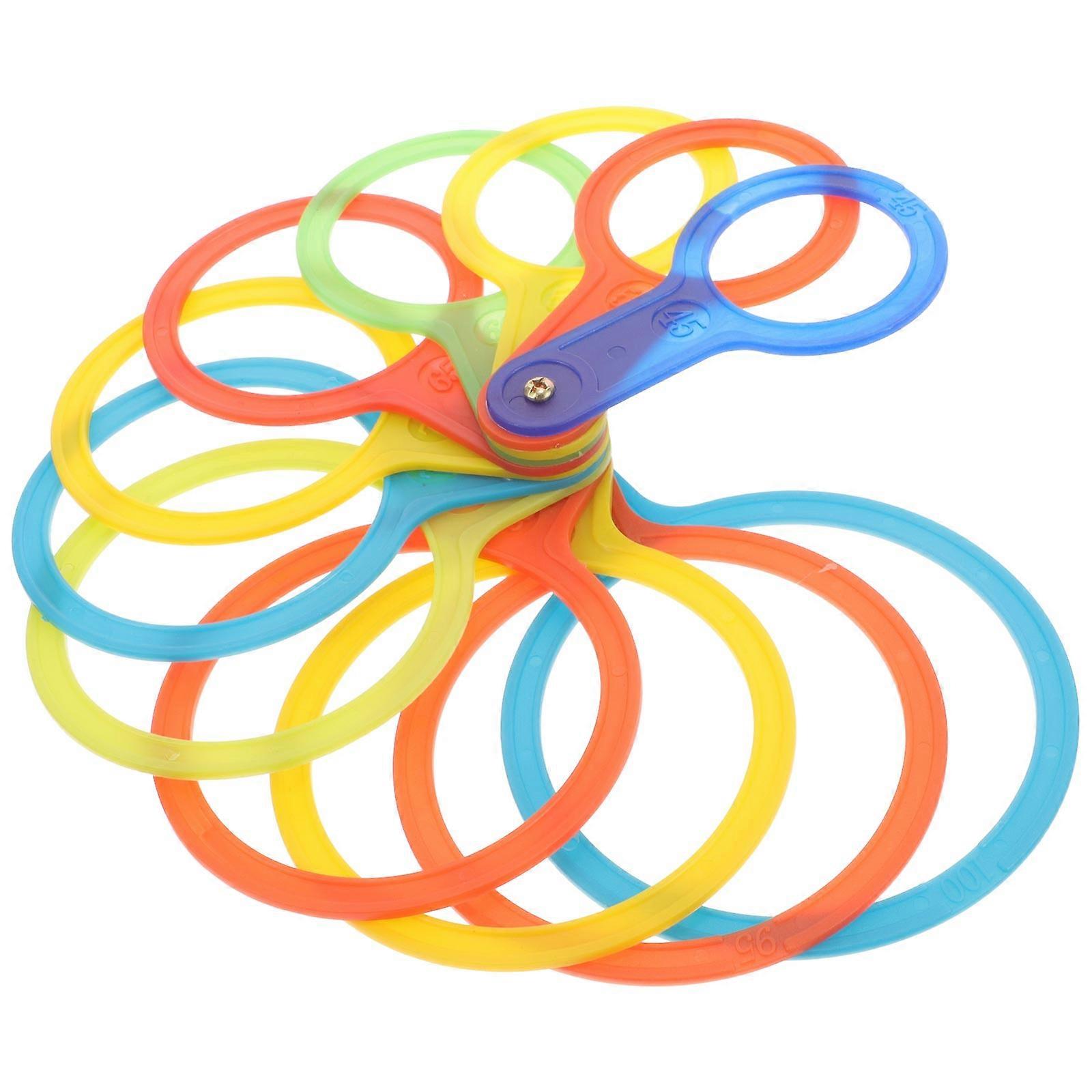 Plastic Measuring Ring for Fruits and Vegetables 1 Set Multicolor Farm Tool for Measuring Diameter