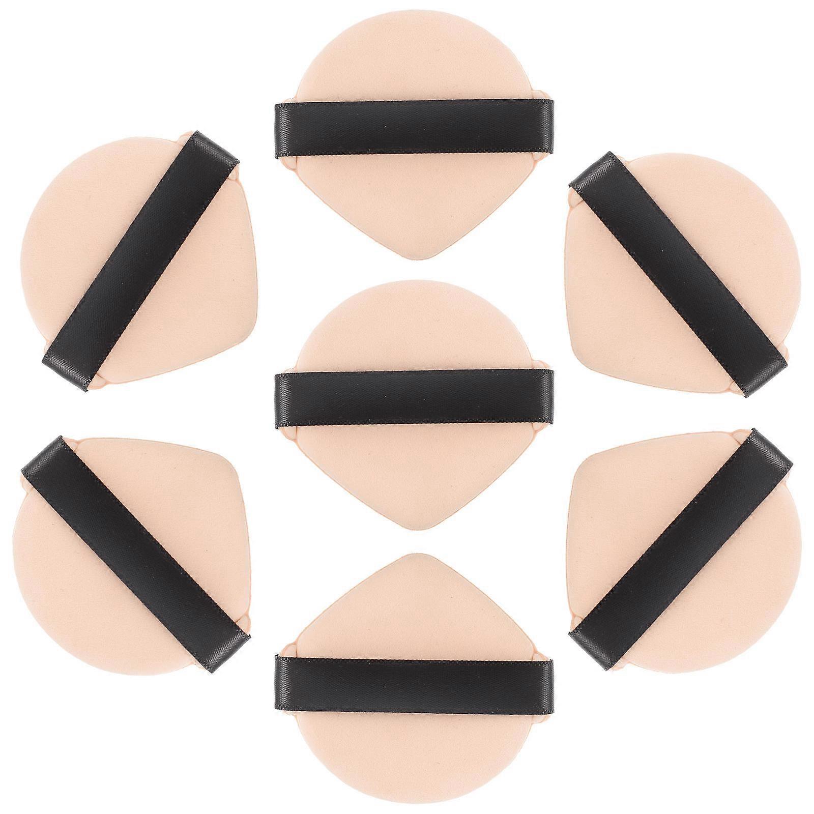 Reusable Wet And Dry Makeup Sponge For Foundation Application Designed For Women In Multi Color 7Pcs With Smooth Feel