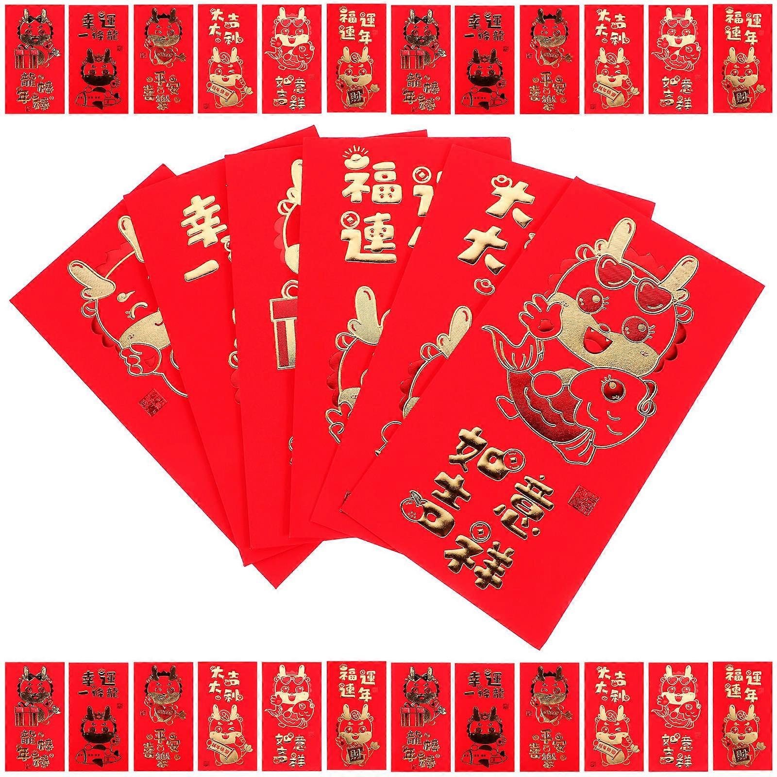 Red Envelopes Paper Red Envelopes for Packing Use 30Pcs Chinese Gift Money