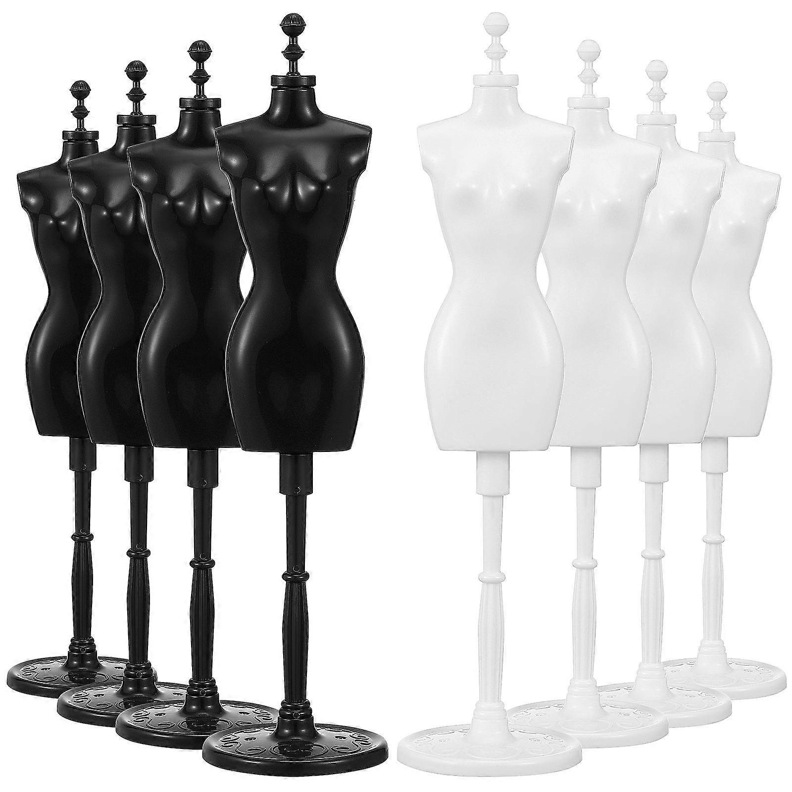 Versatile Dollhouse Mannequin For Display And Storage Of Clothing Suitable For Doll Enthusiasts And Exhibitions 8Pcs