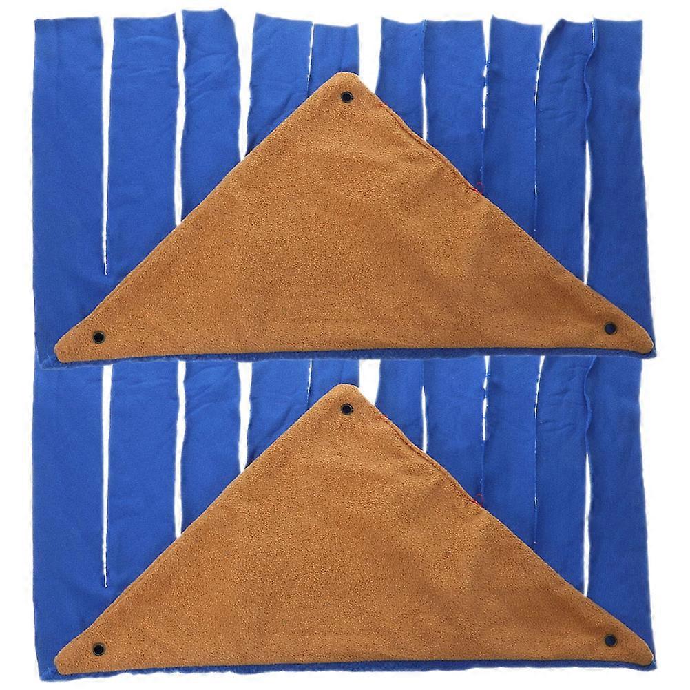 Pet Hideout Corner Cage For Small Animals Such As Guinea Pigs And Hamsters In Comfortable Cotton Material 2Pcs