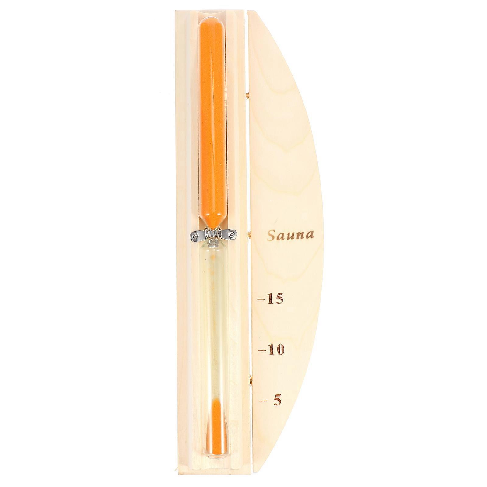 Wood Hour Glass Timer For Spa Bath And Sauna Equipment 31X10cm Unique Design 1Set