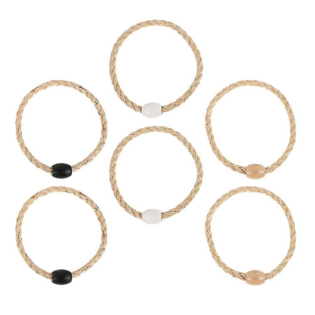 Agility Practice Toss Rings 6Pcs For Adults And Kids Outdoor Lawn Games With Strong Rope Material For Enhanced Speed And Agility Training