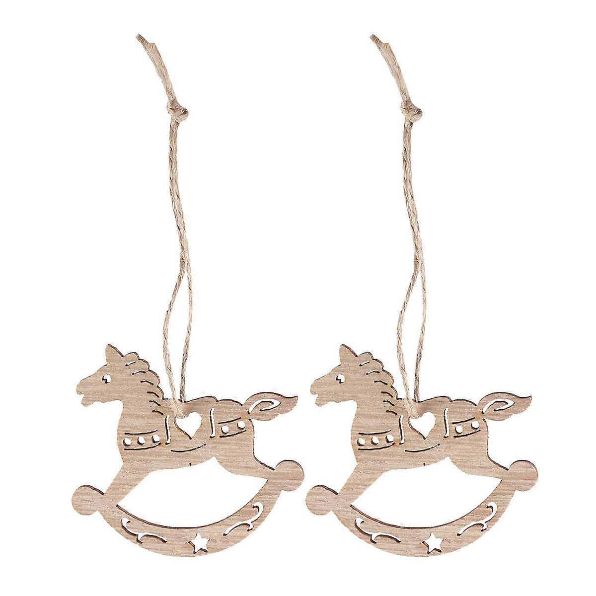 Wood Ornament Craft For Kids And Adults Designed For Christmas Parties Available In Khaki Color With 10 Pcs For Decorating