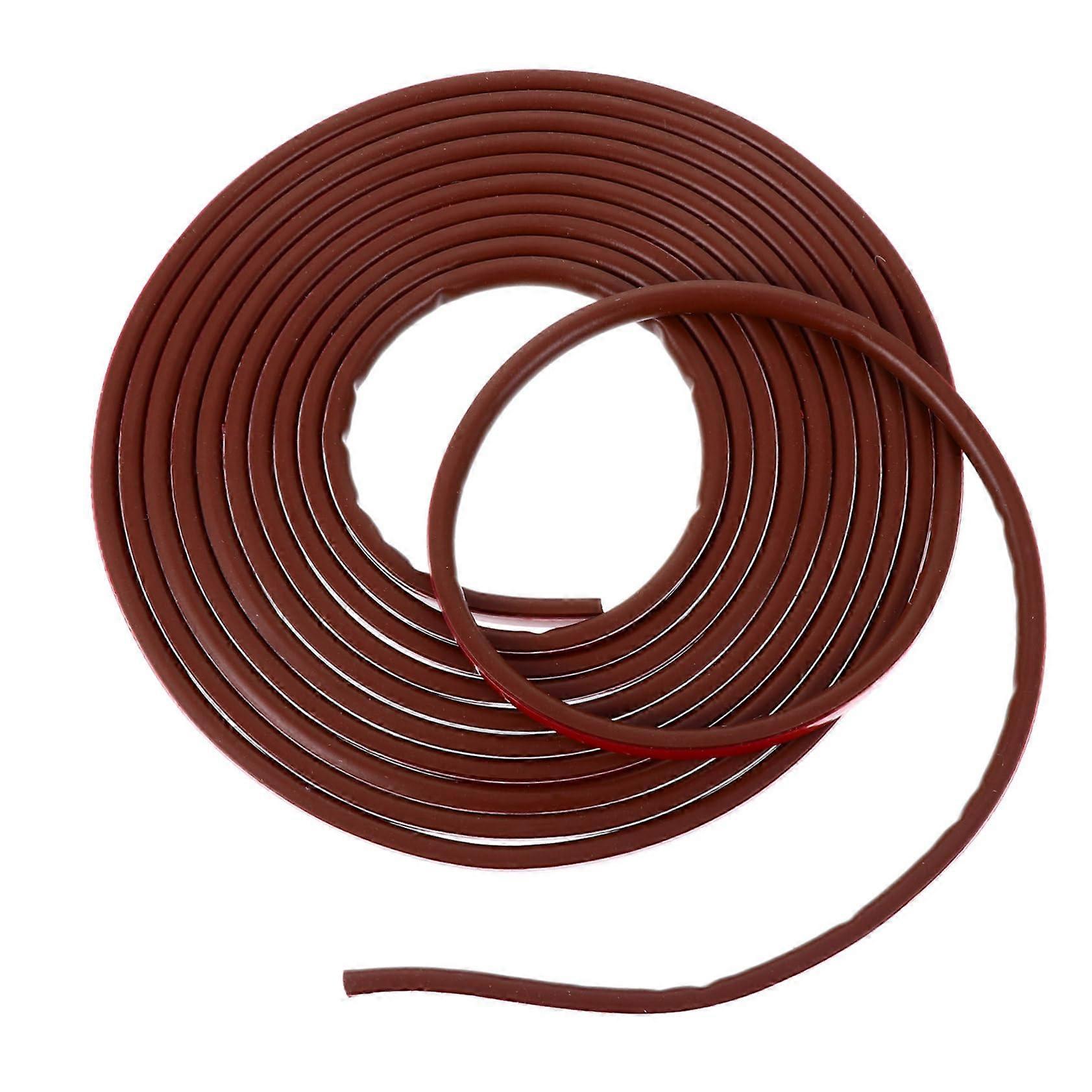 Self-Adhesive Soundproofing and Thermal Insulation Strip for Windows and Doors, Brown, 1 Piece, Wind and Noise Reduction