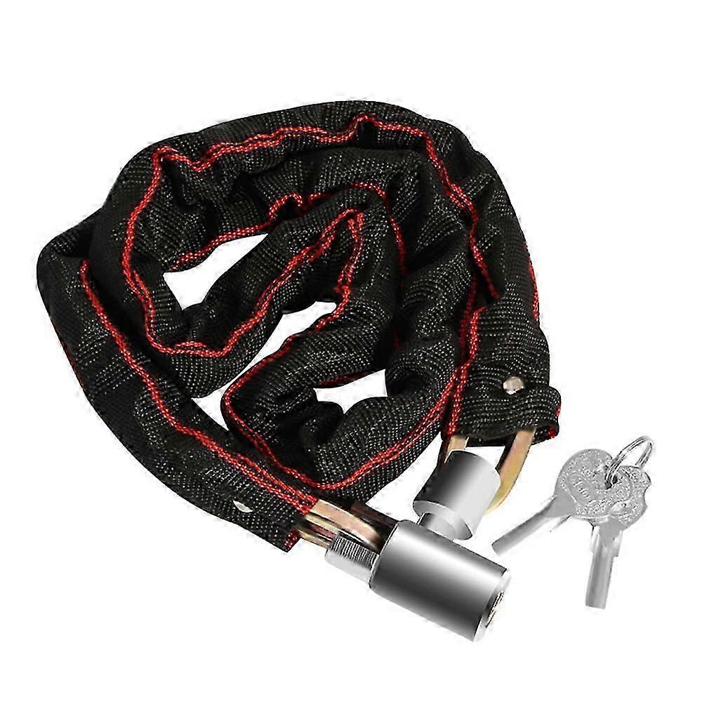 2025 Bicycle chain lock 3.44 ft bicycle lock Heavy Type Preventive Scooter Lock Key 2