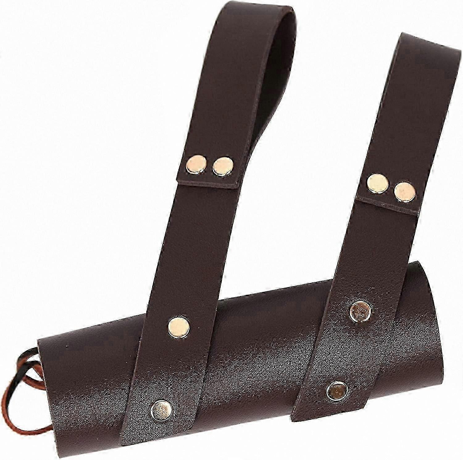 Adjustable Leather Sword Frog, Medieval Belt Holder for Rapiers, Renaissance Style Sword Hanger for Cosplay and Reenactment (3D)