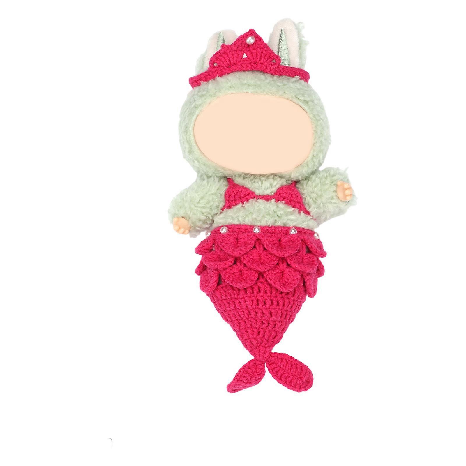 Crochet Doll Clothes Supplies with Step-by-Step Video Tutorial Instruction Handmade Doll Clothing Set for Beginner Multicolor