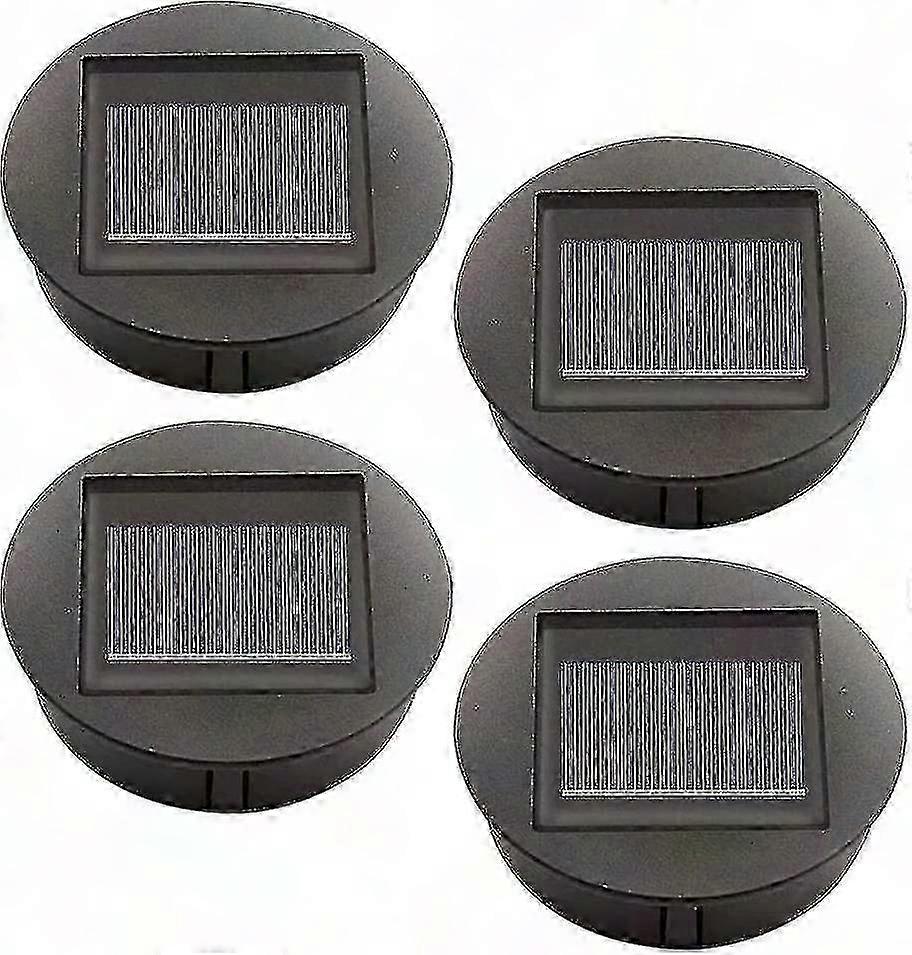 Led電球付き4ピース交換ソーラーライト、ソーラートップライト交換、屋外用ソーラーパネルランタンカバー