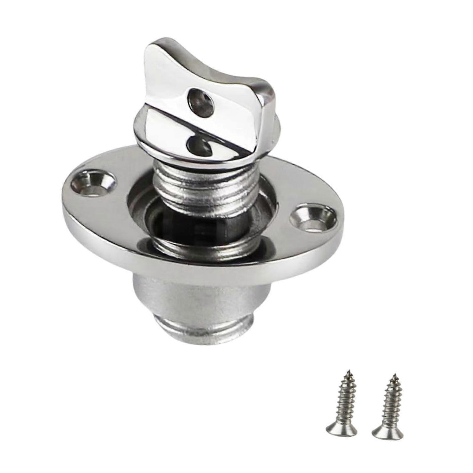 Marine Drain Plug Universal Spare Part for Yacht Dinghy, Durable Plastic, 1-inch Size, Compatible with Most Models