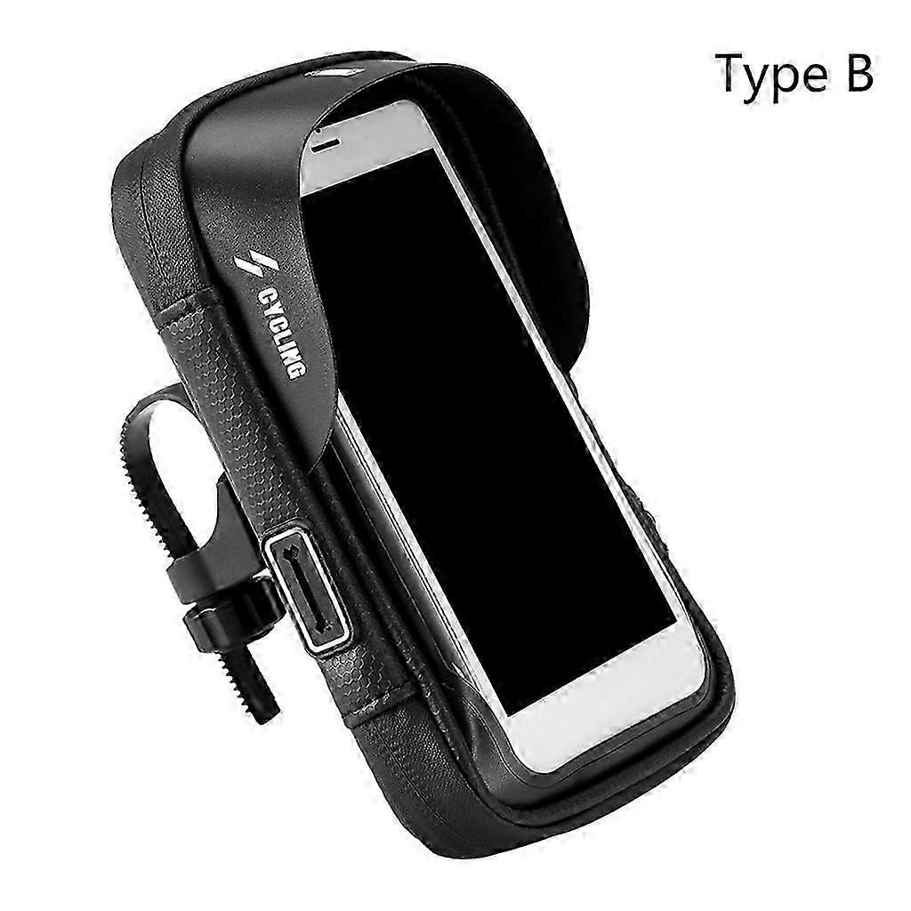 360 Rotation Bicycle Front Frame Storage Bag Touchscreen MTB Bike Phone Mount