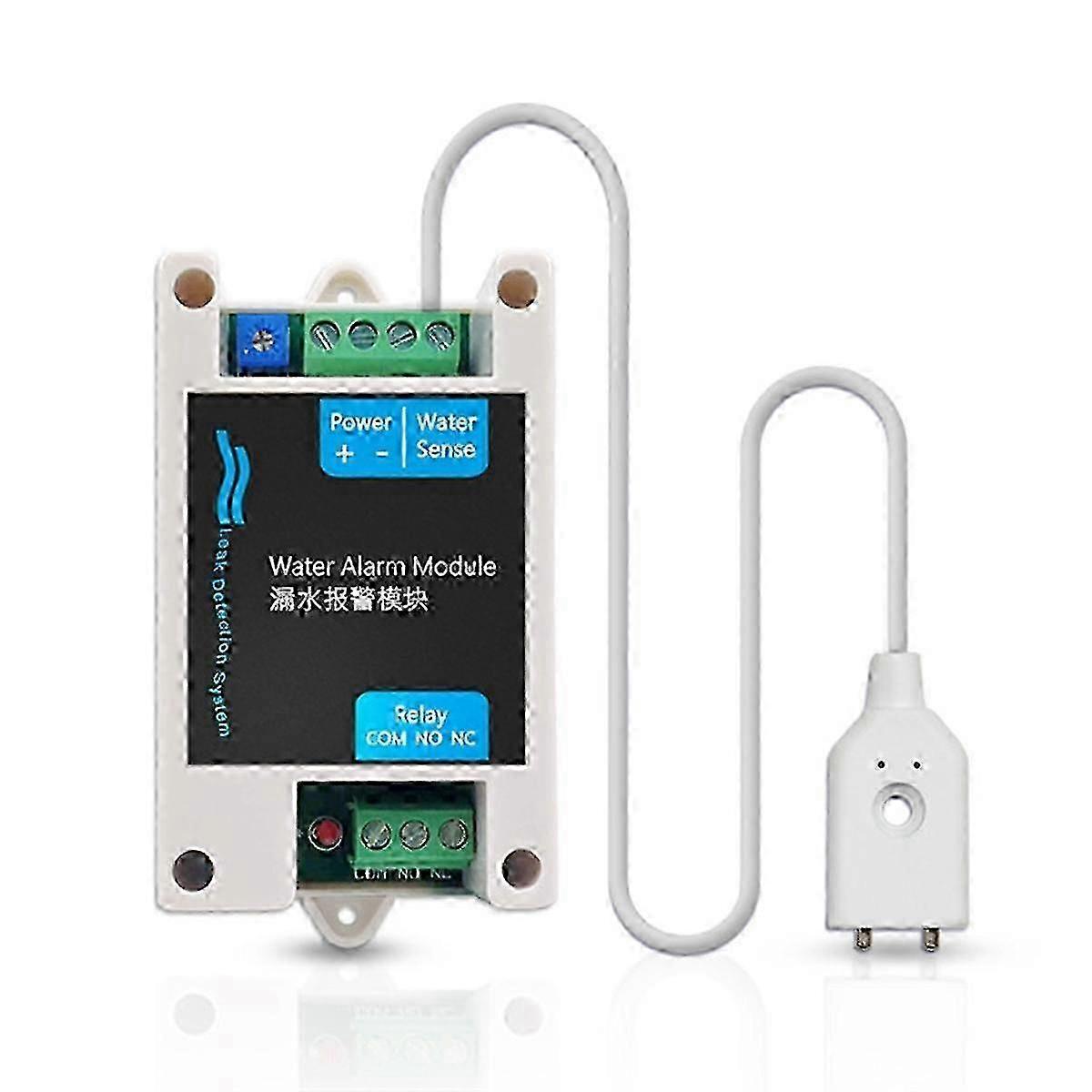 Water Leak Detection Automatic Shutoff Valve with Alarm & Water Immersion Sensor Module Cable for Household Overflow Protection System