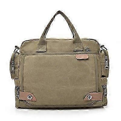 Men's Canvas Casual Business Large Capacity Crossbody Handbag