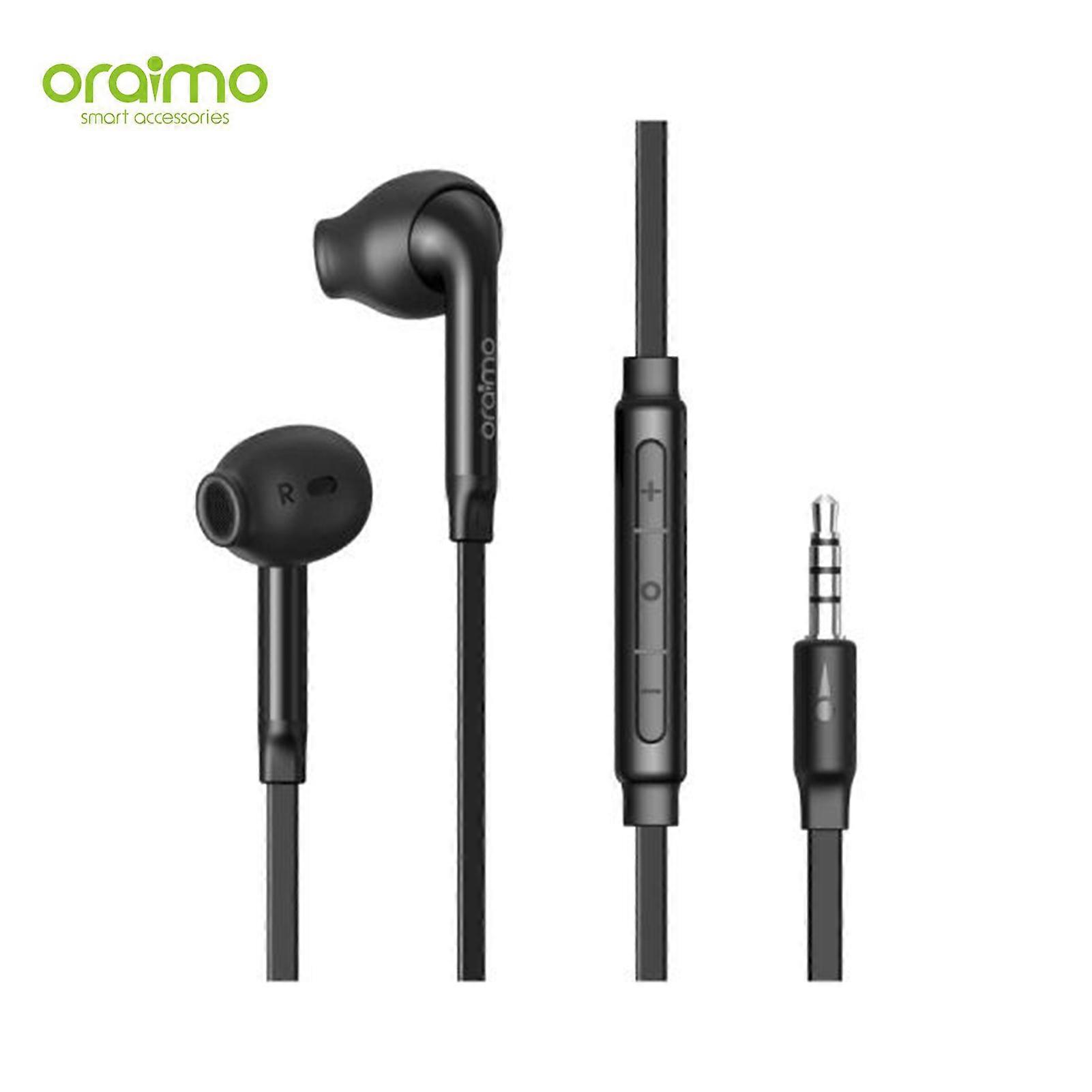 Oraimo OEP-E23N HALO 3 Wired Headphones - Dynamic Sound, Ergonomic Fit, Built-in Mic