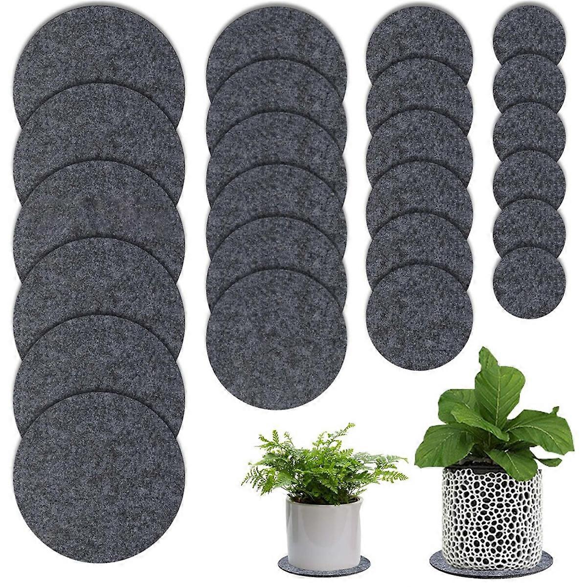 24PCS Absorbent Waterproof Plant Coasters Mat